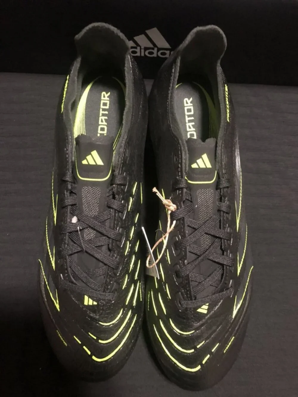 Adidas Predator League FT FG/MG Soccer Cleats Men, Size 8.5 BLACK CARBON JI1118